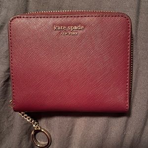 Burgundy Kate spade wallet never used